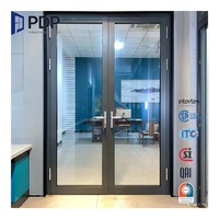 Puerta doble de gama alta personalizada PDP para Villa, casa, apartamento, entrada de fibra de vidrio para uso en almacén de Hospital Exterior al aire libre