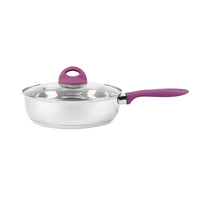 Vente en gros 8 pièces ensemble de casseroles poêle à frire ensemble de casseroles non collantes ustensiles de cuisine en acier inoxydable