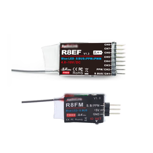 R8EF <span class=keywords><strong>R8FM</strong></span> 2.4G 8CH FHSS Récepteur 8 Canaux pour T8FB T8S RC4GS Prise en Charge S-BUS Signal PPM PWM SBUS - Product Image 3