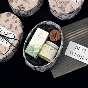 Recuerdos de Cumpleaños y Aniversario LANJO, Juego de Velas Aromáticas con Caja de Papel Reciclado, Hechas a Mano, Logotipo Personalizado, Recuerdo de Boda - Product Image 1