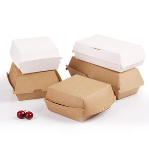 使い捨て奪うクラフト紙バーガーボックスファストフードチェーン店 - Product Image 6