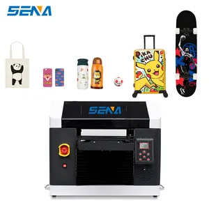 A3 A4 Maat Uv Flatbed Printer Epson Xp600 Head 4 Kleuren + Wit Acryl Plank Foto Voor Naamplaatje ID-Kaart