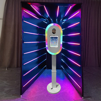 Cabina de Fotos Portátil de Grado Industrial con Soporte para DSLR e iPad, Diseño Personalizado para Eventos y Marketing