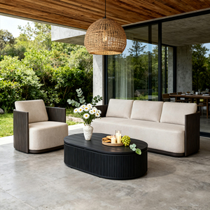 KHÁCH SẠN hiện đại ngoài trời sofa đặt biệt thự sang trọng ngoài trời đồ nội thất đặt khu nghỉ mát ngoài trời đặt thoải mái Patio sofa ngoài trời - Product Image 3
