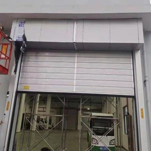 Porte de service d'hôtel à enroulement rapide en acier moderne, compatible robots, avec surface finie et prévention des incendies - Product Image 5