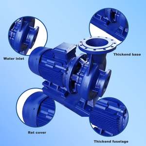 Bomba centrífuga en línea horizontal de una etapa eléctrica personalizada para sistema de riego agrícola, bomba de refuerzo industrial automática para tuberías - Product Image 5