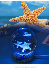 2025 Mới Trang Trí Nhựa Sáng Cơ Sở Thủy Tinh Thủ Công Mỹ Nghệ Trang Trí 3D Khắc Món Quà Sinh Nhật Trang Trí Nội Thất Bóng Pha Lê Ánh Sáng Ban Đêm - Product Image 6