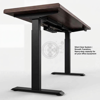 Escritorio Eléctrico de Madera Sólida con Altura Ajustable para Oficina en Casa, Configuración de Juego Ergonómica, Mesa de Computadora para Trabajar Sentado o De Pie