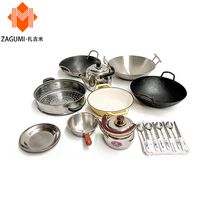 Set Peralatan Masak Panci Anti Lengket Stainless Steel 8pcs, Set Panci Saus dan Panci Besar Grosir