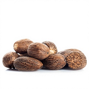 ลูกจันทน์เทศอินโดนีเซีย อบแห้ง แบบดิบ ผ่านกระบวนการ AD บรรจุถุงปอกระเจา 25 กก. กลิ่นหอม สีน้ำตาลอ่อน เกรด ABCD อายุการเก็บรักษา 2 ปี เครื่องเทศเอเชีย - Product Image 1