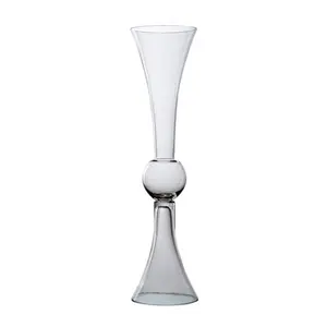 Стеклянные вазы Aeofa в форме трубы, прозрачная Цветочная ваза для свадебного центра