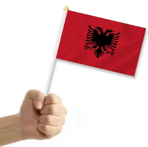 Albanie Petit drapeau de poche Albanais Petits mini drapeaux de poche, 5x8 pouces - Product Image 2