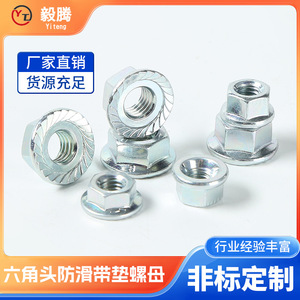 Écrous à bride en acier au carbone zingué Yiteng, grade 4.8, anti-desserrage, pour équipement de fitness - Product Image 5