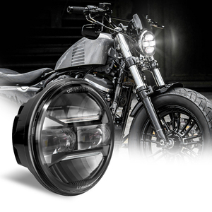 Faro LED de 5-3/4 5.75 Pulgadas para Dyna Street <span class=keywords><strong>Bob</strong></span> Super Wide Glide Low Rider Night Rod Train Softail Deuce Custom Sportster Iron 883 - Product Image 2