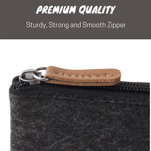 Pochette de rangement pour stylos en <span class=keywords><strong>feutre</strong></span> gris foncé avec fermeture éclair, personnalisable avec logo, pratique, portable, <span class=keywords><strong>lavable</strong></span> et durable - Product Image 6