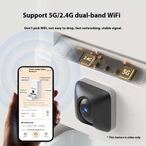 2025 thông minh Pet Feeder máy ảnh thân thiện với môi nhựa rắn pin sạc tự động hẹn giờ 6L Bát Dispenser chó mèo tuya ứng dụng <span class=keywords><strong>Video</strong></span> - Product Image 3