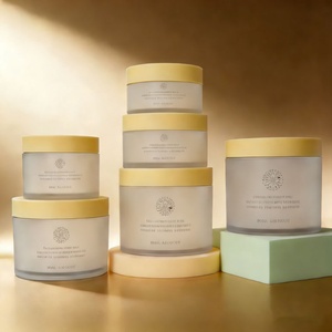 Frosted PET Thick Bottom Thick Wall Scrub 200g 250g Round <b>Plastic</b> Cream Bottle Facial Body Butter Moisturizer <b>Jar</b> With Screw Cap - Product Image 2