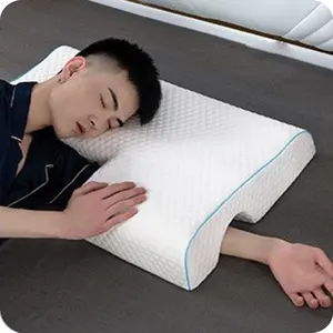 Almohada de espuma viscoelástica JJ, almohada ergonómica antipresión para parejas con orificio para el brazo, ideal para acurrucarse, dolor de cuello y hombros