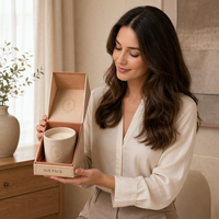 Boîte en papier personnalisée pour bougies parfumées écologiques de qualité supérieure, coffret cadeau de bougies, cosmétiques