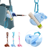 Organisateur suspendu en silicone tendance, étui portable pour porte-clés, pour rouge à lèvres, brillant à lèvres, crayon à sourcils, accessoires, emballage personnalisé