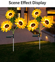 Lumière LED solaire à bulles étanche IP65, petite, avec détecteur de mouvement sans fil, décoration de jardin extérieure