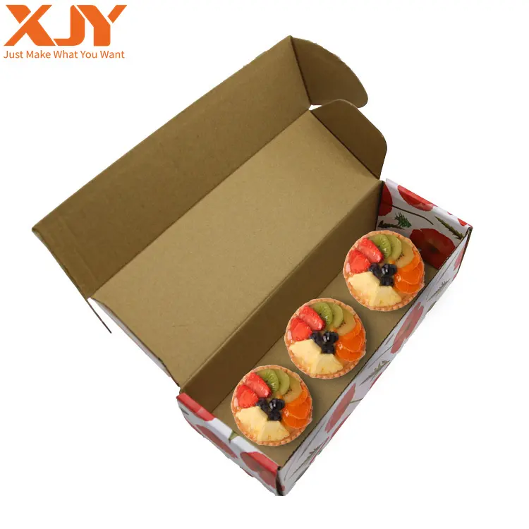 XJY अनुकूलन Cajas पैरा Donas पैकिंग मोची डोनट शिपिंग मेलिंग बॉक्स भोजन वितरण कुकी डोनट पैकेजिंग बॉक्स