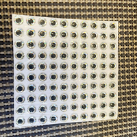 DORISEA 3D Fish Eyes 3mm-9mm Fish Tackle Accessory Plastic PP Eye Sticker for Saltwater Fishing in Lake Positions