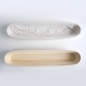 ODM hecho a mano de mimbre natural largo pan prueba cesta molde de papel para hornear fabricante Vietnam bolsa francesa - Product Image 1