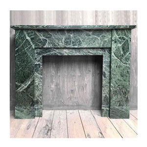 Chimenea de mármol blanco, chimenea decorativa independiente para interiores, chimenea tallada a mano, marco de chimenea elegante - Product Image 1