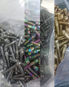 Acciaio inossidabile cromato titanio esteso 12pt 14 bullone mozzo flangia a 12 punti speedline Modulare cerchio bullone m8 m7x32 bullone ruota a 12 punti - Product Image 4