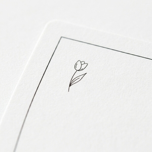 Tarjetas de Agradecimiento Minimalistas Escandinavas con Diseño de Tulipanes, Diseño Botánico Nórdico, Logotipo Personalizado al por Mayor, Decoración del Hogar, Estilo de Vida, OEM, ODM - Product Image 2