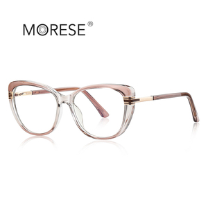 MORESE 2274 <span class=keywords><strong>Occhiali</strong></span> da Vista di Lusso da <span class=keywords><strong>Donna</strong></span> Montatura Trasparente in TR90 per Lettura e Uso al Computer <span class=keywords><strong>Occhiali</strong></span> da Miopia Classici ed Eleganti - Product Image 5