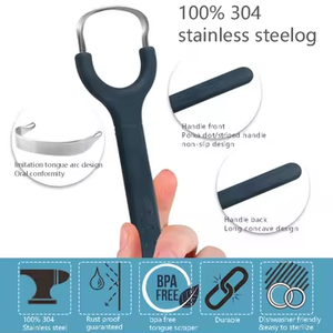 Raschietto per Lingua in Acciaio Inossidabile, Prodotto Premium per l'<span class=keywords><strong>Igiene</strong></span> <span class=keywords><strong>Orale</strong></span> con Materiale Plastico di Alta Qualità, Liquidazione - Product Image 4