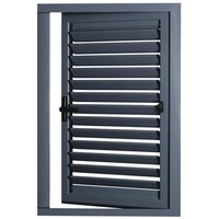 Persiennes d'extérieur en aluminium Volets d'ouragan en alliage d'aluminium Volets verticaux en aluminium Porte et fenêtre