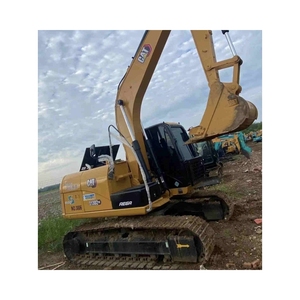 รถขุด CAT 313D2 ขนาด 8 ตัน แบบตีนตะขาบ สีเหลือง เครื่องจักรก่อสร้างมือสอง พร้อมบุ้งขุด - Product Image 1
