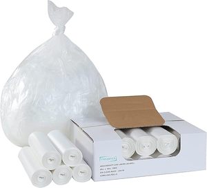 Bolsas de basura transparentes industriales resistentes de 33 galones 33 "* 39"-1,5 MIL Estampado en caliente a prueba de humedad y revestimientos de basura de plástico en relieve - Product Image 1