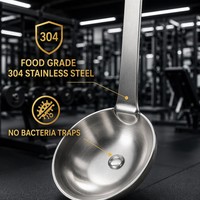 Cuillère doseuse professionnelle en métal pour les magasins de nutrition sportive, vente en gros, outils de mesure 1,25-30 ml, cuillère à compléments alimentaires