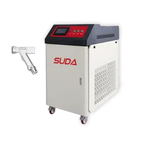 Máquinas de limpeza a laser CNC SUDA 1.5KW de alta velocidade para remoção de pintura pf superfície metálica