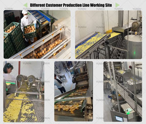 Ligne de production entièrement automatique de frites et de chips de manioc de 50 kg à 200 kg, machine à fabriquer des frites - Product Image 4