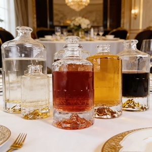 Botella <span class=keywords><strong>de</strong></span> Vidrio Vacía <span class=keywords><strong>de</strong></span> 500ml, 700ml, 1000ml para Licores, Whisky, <span class=keywords><strong>Vodka</strong></span>, Brandy, Ron, Ginebra, Precio Competitivo, Suministro Directo <span class=keywords><strong>de</strong></span> Fábrica - Product Image 1