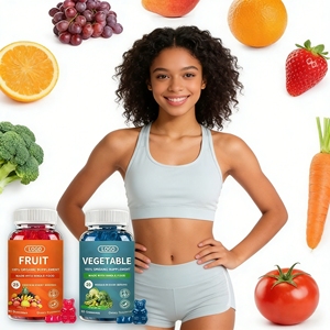 OEM/ODM オーガニックフルーツ＆野菜サプリメント 45種類のフルーツと野菜のグミ 大人・子供向け ビタミン剤 グミキャンディ - Product Image 5