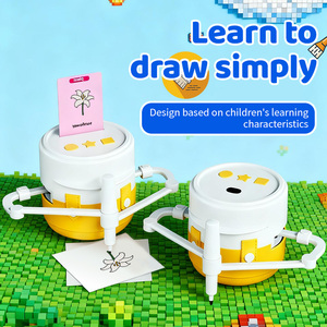<span class=keywords><strong>Robot</strong></span> de Peinture Éducatif Transfrontalier pour Enfants, Jouet Intelligent d'Apprentissage Précoce avec Fonction de Dessin, Musique et Vocalisation par Insertion de Carte - Product Image 4