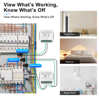 Relé Inteligente Tuya WiFi de 1/2/3/4 Canales, 100V-240V, para Control de Luz por Voz y Aplicación, Módulo de Interruptor Inteligente