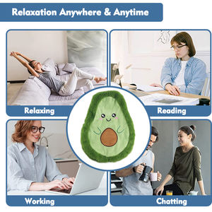 保温パッド取り外し可能なマイクロ波可能な小型ヒートパッド詰め動物ぬいぐるみアボカド加熱パッド - Product Image 4