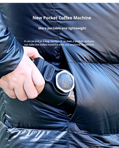 <span class=keywords><strong>Cafetera</strong></span> <span class=keywords><strong>Espresso</strong></span> Manual Portátil, 15 Bares, 2 en 1 para Café Molido y Cápsulas, Ecológica para Uso en Exteriores, Hoteles y Automóviles - Product Image 3