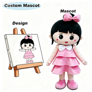 Costume de Mascotte Personnage Féminin en Peluche Personnalisé OEM, Design Hanfu 3D pour Filles, Tenue de Mascotte pour Adultes, Idéal pour Soirées Dansantes et Événements Promotionnels - Product Image 4