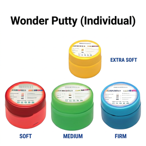 Medilab India Wonder Putty, Arcilla Terapéutica Individual para Manos, Suave, Media Firme, Extra Suave, 100 g, Rehabilitación y Ejercicio - Product Image 1