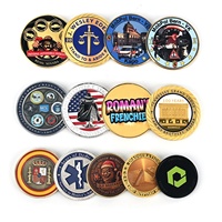 Pièces commémoratives personnalisées plaquées or et argent, avec logo sur mesure, en alliage de fer, zinc et laiton, finition émaillée, pièces souvenir personnalisées
