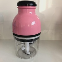 Nouveau design, mini robot culinaire électrique multicolore pour bébé, lames en acier inoxydable, 250W, mixeur multifonction, presse-agrumes, plastique