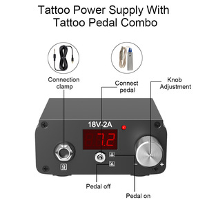 Fuente de alimentación para tatuajes Tuffking 18V-2A, tipo palanca manual, fácil operación para pistolas de tatuaje - Product Image 4